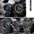 Montre-bracelet camouflage armée militaire masculine SMAEL 8013